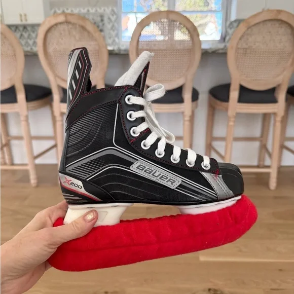 Bauer Kids Hockey Skates - Black, White, and Red - Picture 6 of 8